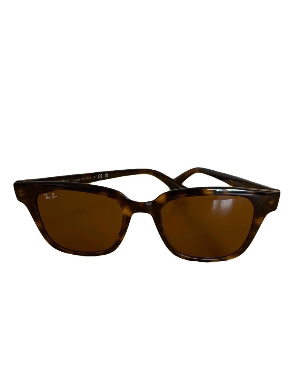 Ray-Ban Women’s Tortoiseshell Frame Sunglasses with Brown Lenses